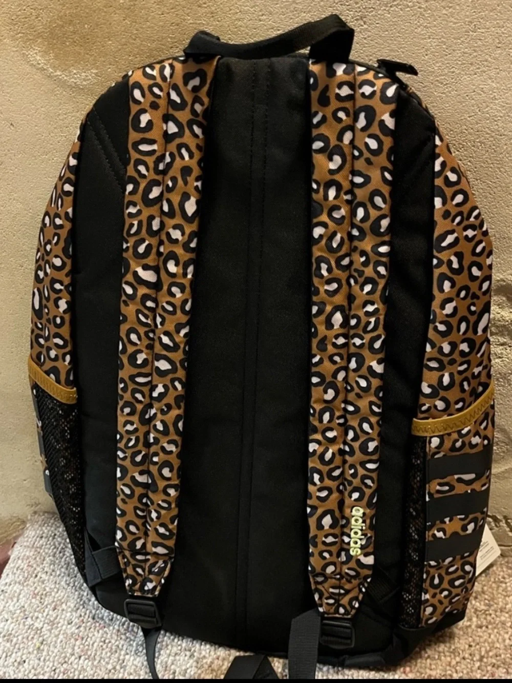 🆕 Adidas 3s 4 Cheetah Bronze Backpack